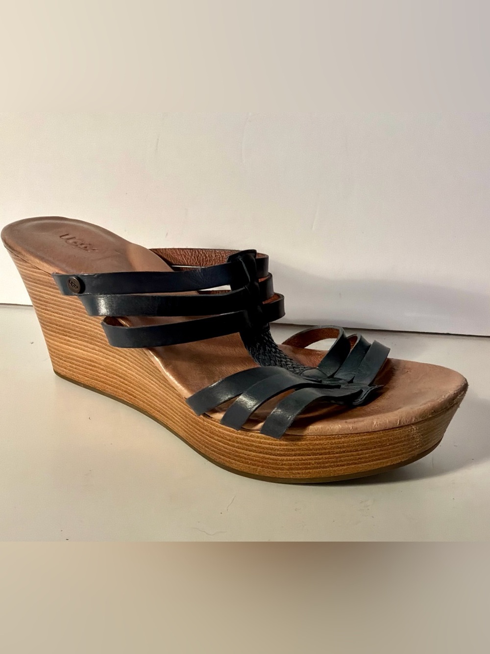 UGG.leather sandals